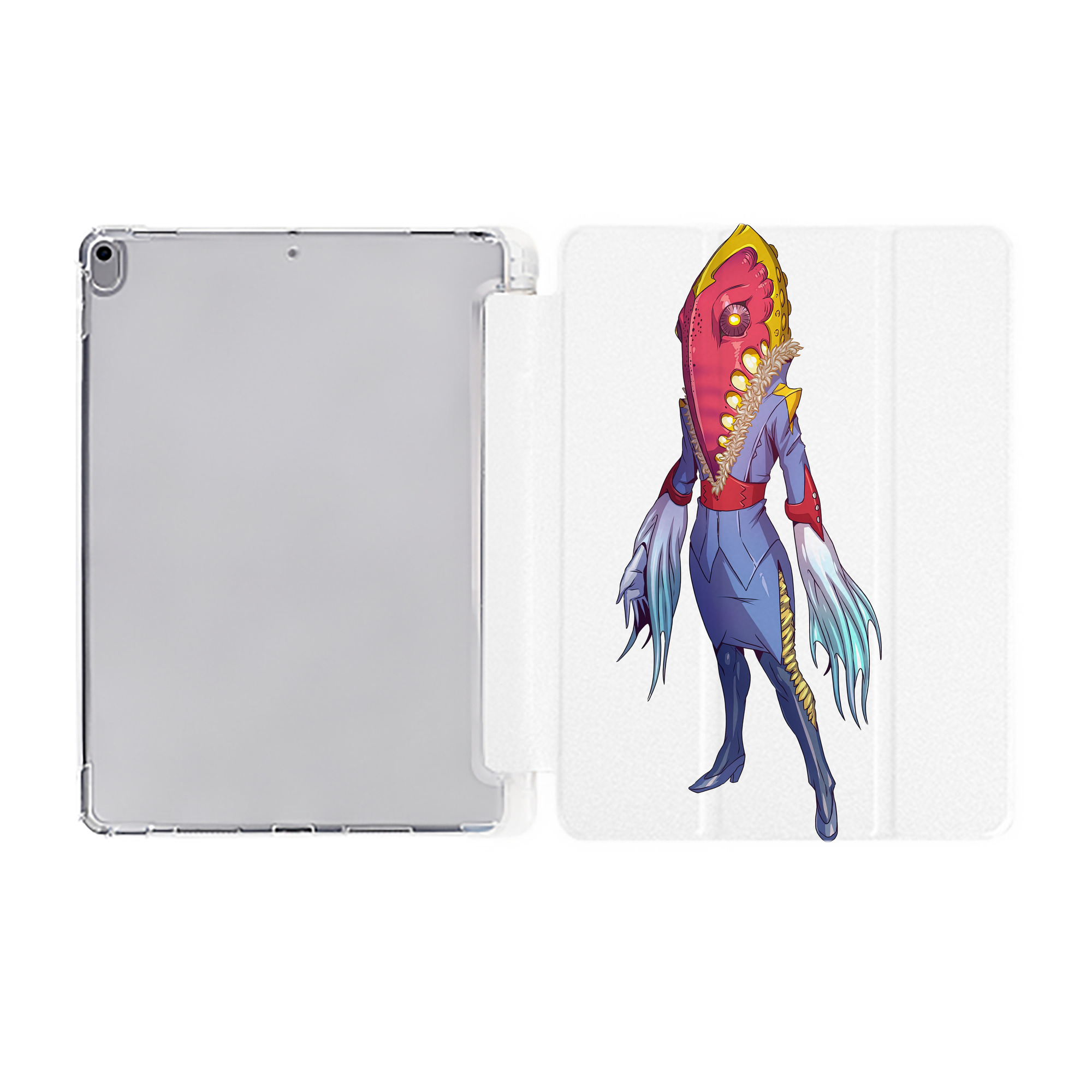（画像用） ウルトラマン Ultraman IPad ケース ペン収納付き 三つ折りスタンド PUレザー×シリコン 対応機種9.5/10.5/10.9インチ